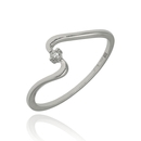 Fehér arany gyűrű 54-es méret - B45414